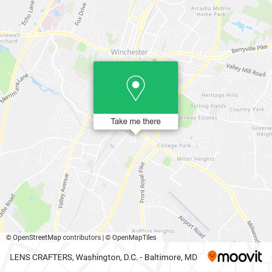 LENS CRAFTERS map
