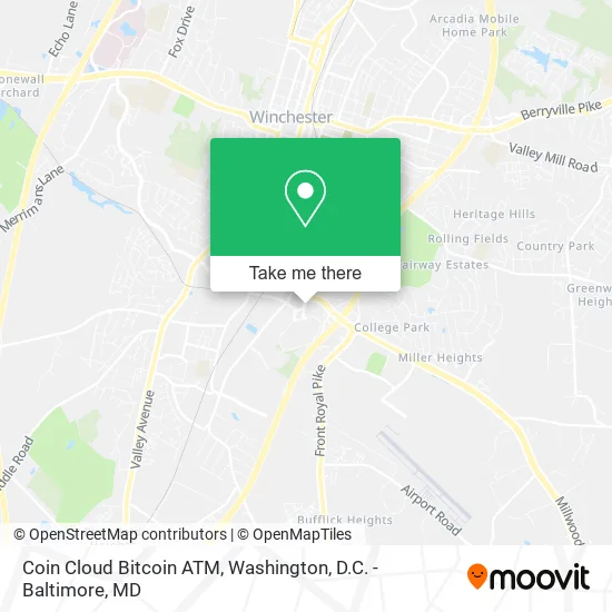 Mapa de Coin Cloud Bitcoin ATM