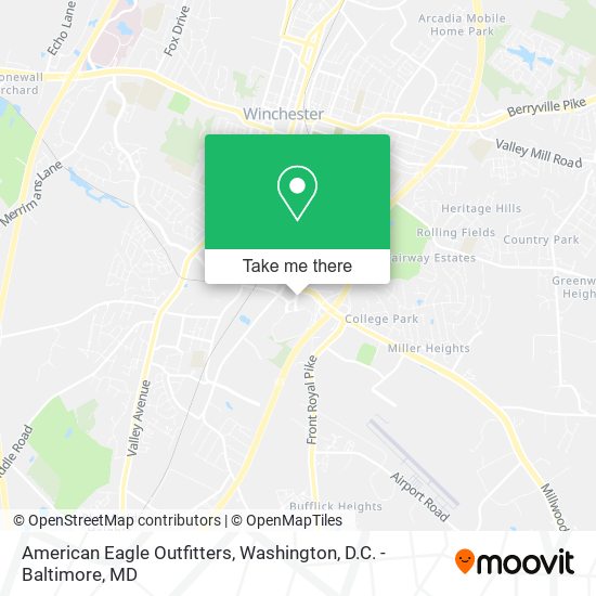 Mapa de American Eagle Outfitters