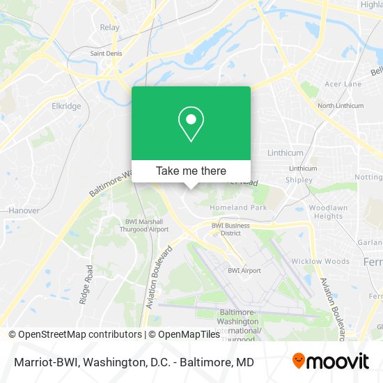 Marriot-BWI map