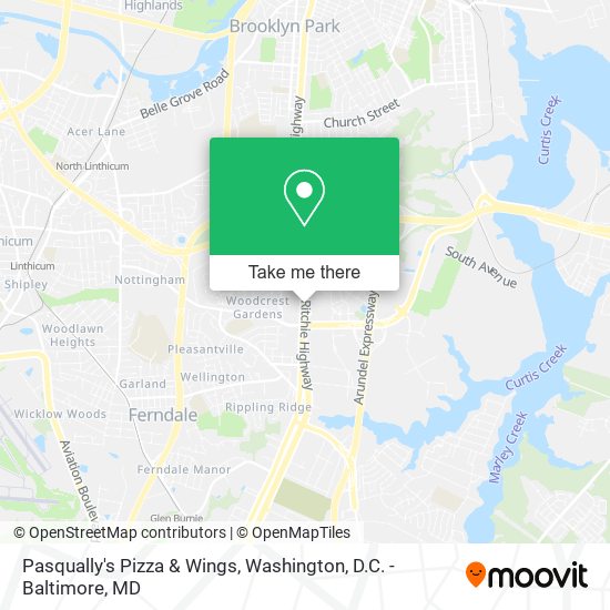 Pasqually's Pizza & Wings map