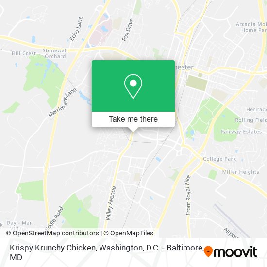 Krispy Krunchy Chicken map