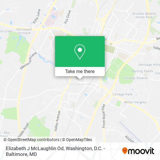 Elizabeth J McLaughlin Od map