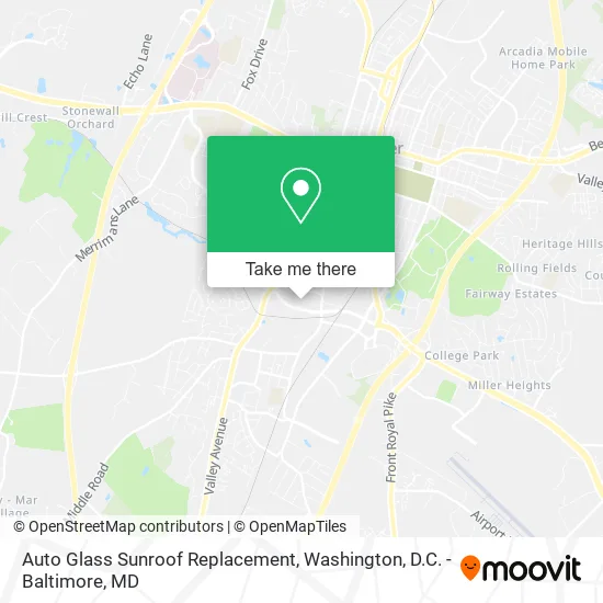 Auto Glass Sunroof Replacement map
