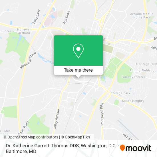 Mapa de Dr. Katherine Garrett Thomas DDS