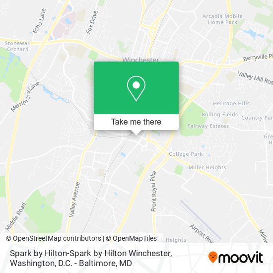 Spark by Hilton-Spark by Hilton Winchester map