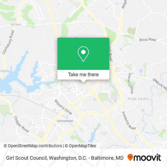 Girl Scout Council map