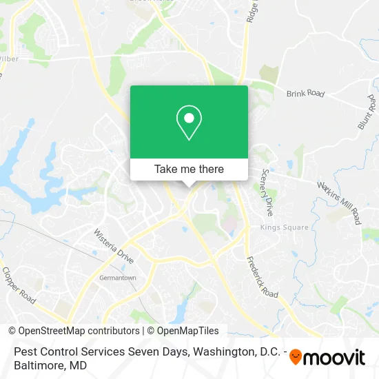 Pest Control Services Seven Days map