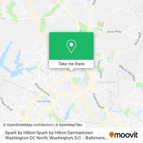 Spark by Hilton-Spark by Hilton Germantown Washington DC North map