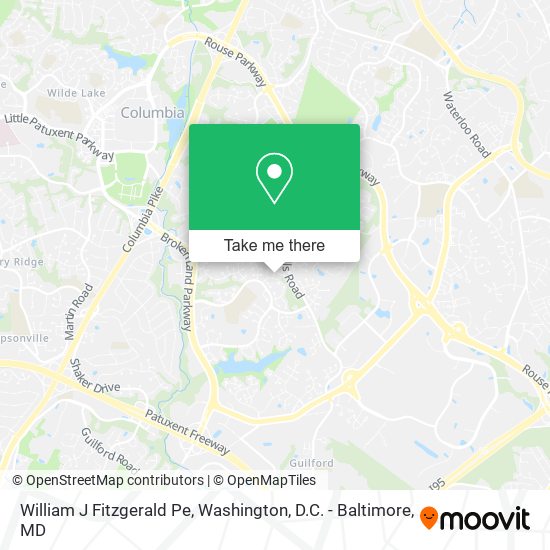 William J Fitzgerald Pe map