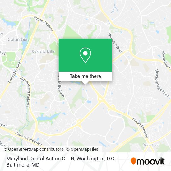 Maryland Dental Action CLTN map
