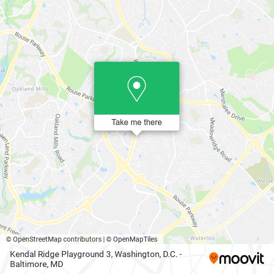 Kendal Ridge Playground 3 map