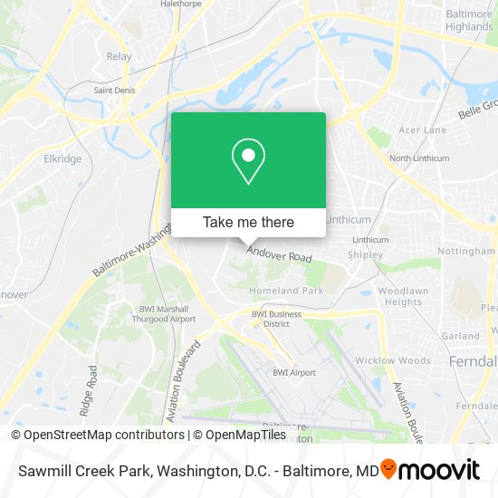 Mapa de Sawmill Creek Park
