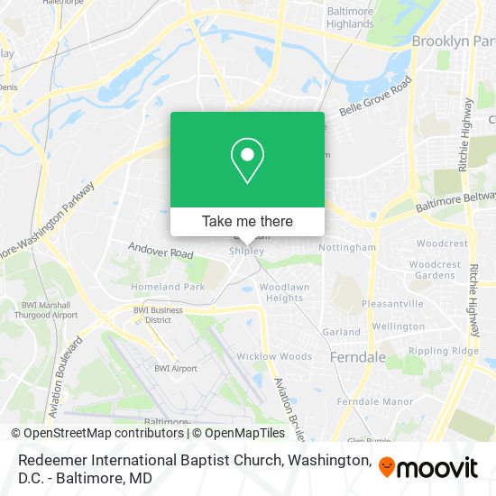 Mapa de Redeemer International Baptist Church