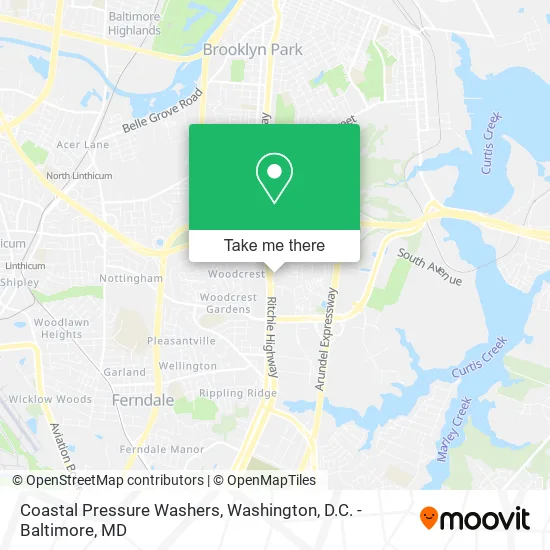 Coastal Pressure Washers map