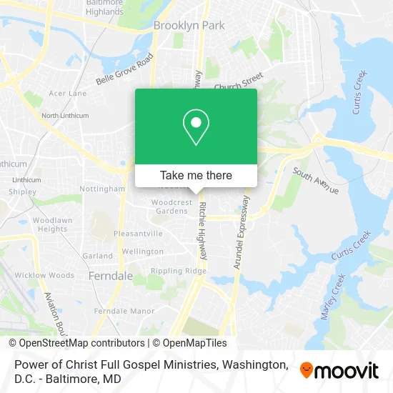 Power of Christ Full Gospel Ministries map