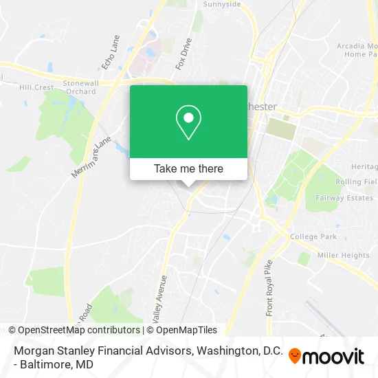 Morgan Stanley Financial Advisors map