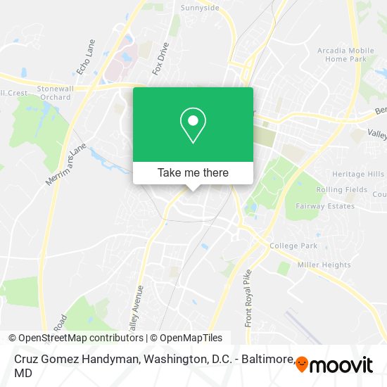 Mapa de Cruz Gomez Handyman