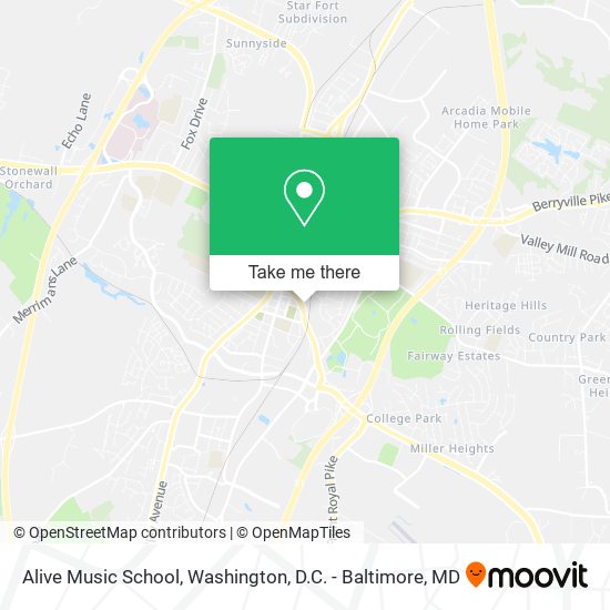 Mapa de Alive Music School