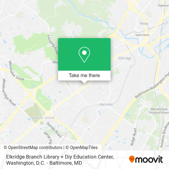 Elkridge Branch Library + Diy Education Center map