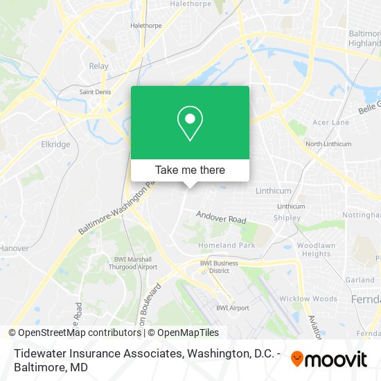 Tidewater Insurance Associates map