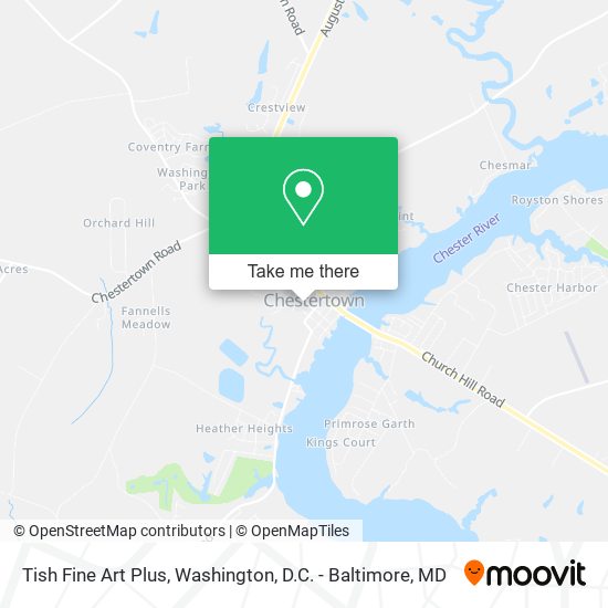 Tish Fine Art Plus map