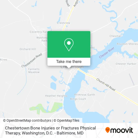 Chestertown Bone Injuries or Fractures Physical Therapy map