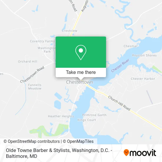 Olde Towne Barber & Stylists map