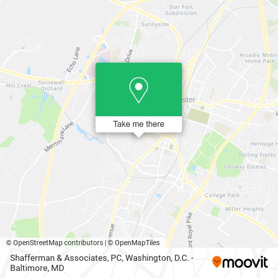 Mapa de Shafferman & Associates, PC