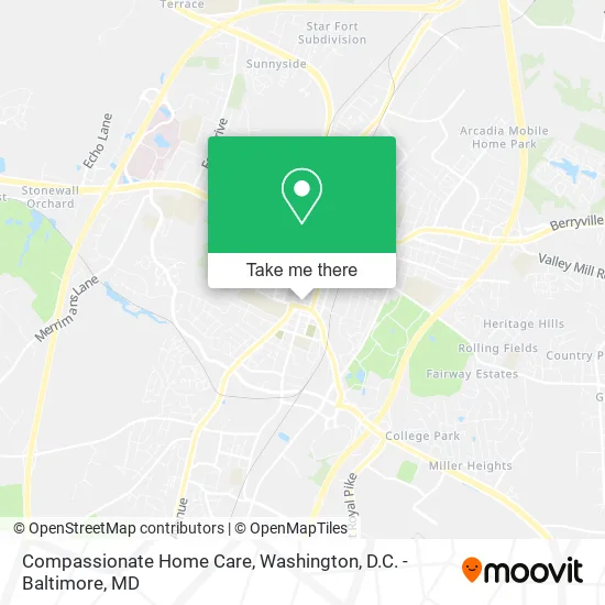 Compassionate Home Care map