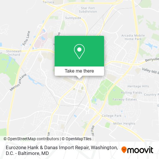 Mapa de Eurozone Hank & Danas Import Repair