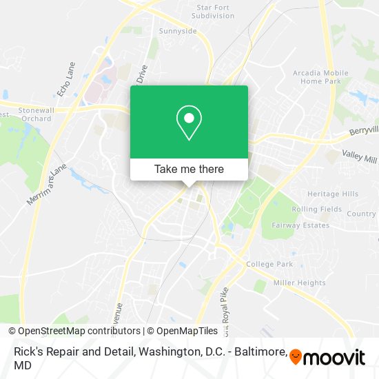 Mapa de Rick's Repair and Detail