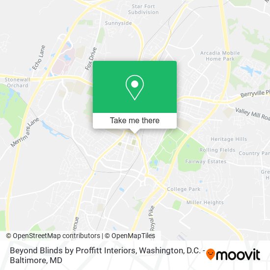 Mapa de Beyond Blinds by Proffitt Interiors