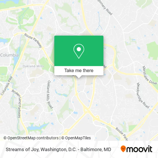 Streams of Joy map