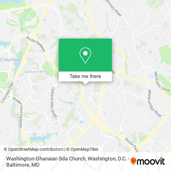 Washington-Ghanaian Sda Church map