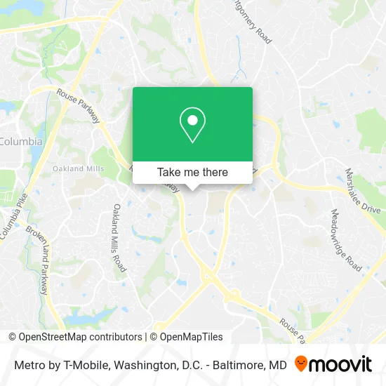 Metro by T-Mobile map