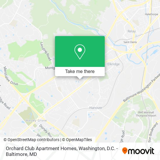 Orchard Club Apartment Homes map