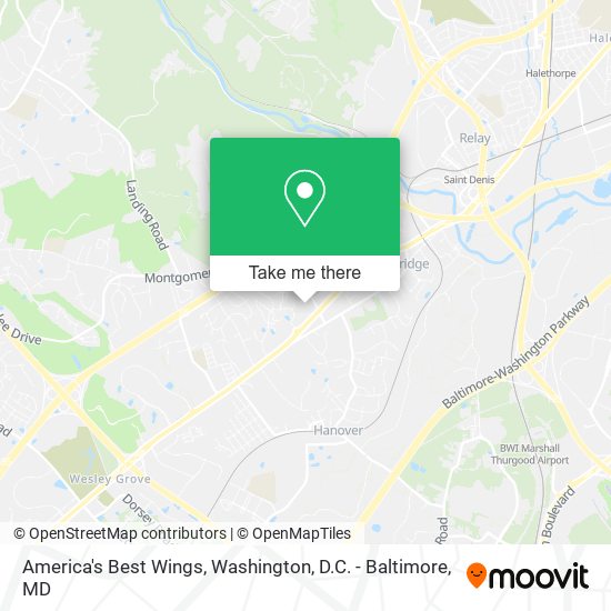 Mapa de America's Best Wings