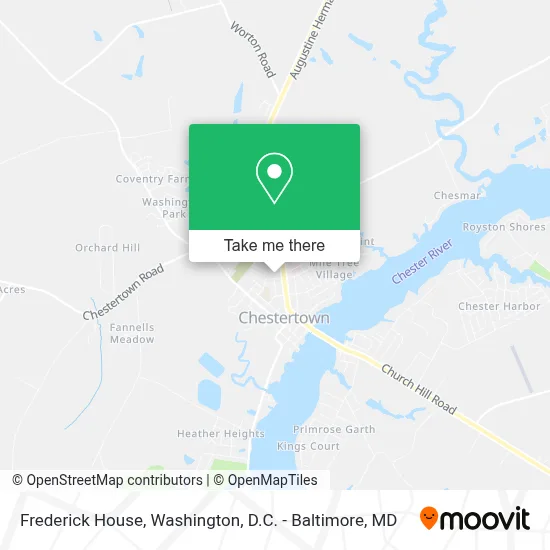 Frederick House map