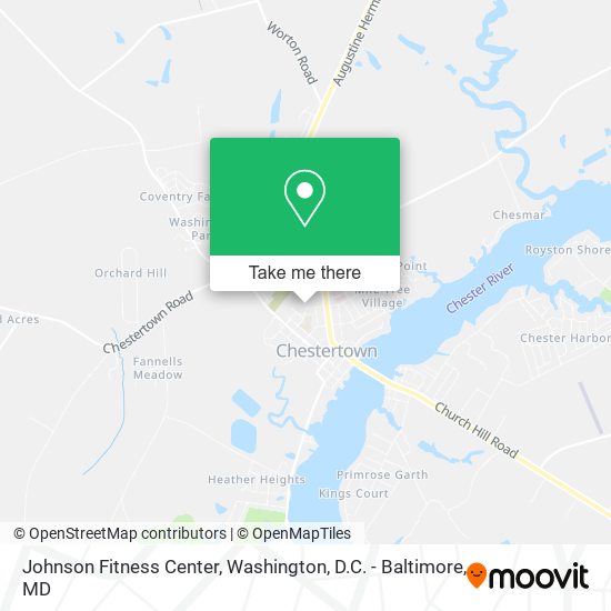 Mapa de Johnson Fitness Center