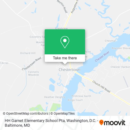 HH Garnet Elementary School Pta map