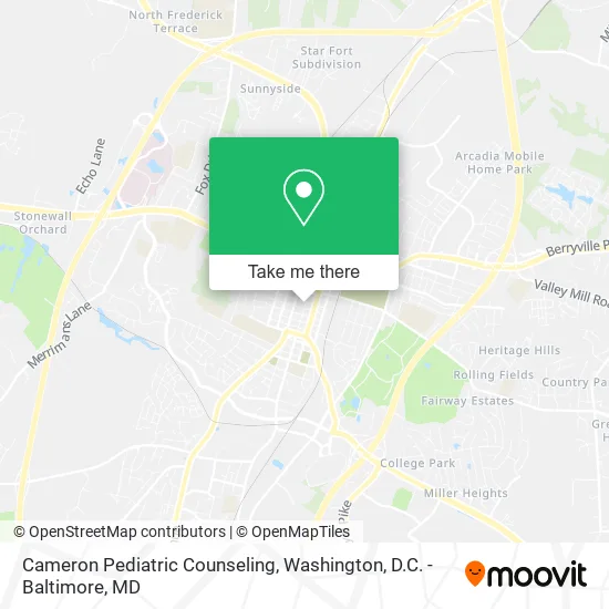 Cameron Pediatric Counseling map