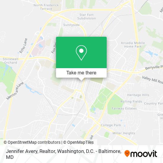 Jennifer Avery, Realtor map