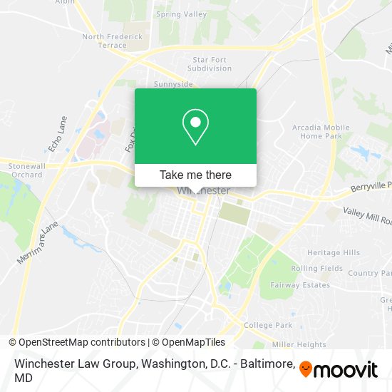 Winchester Law Group map