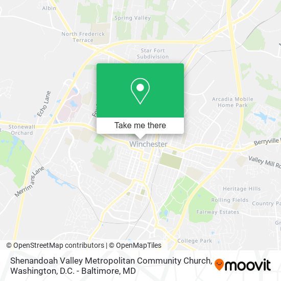 Mapa de Shenandoah Valley Metropolitan Community Church