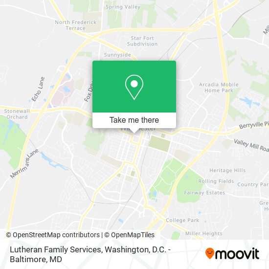 Lutheran Family Services map