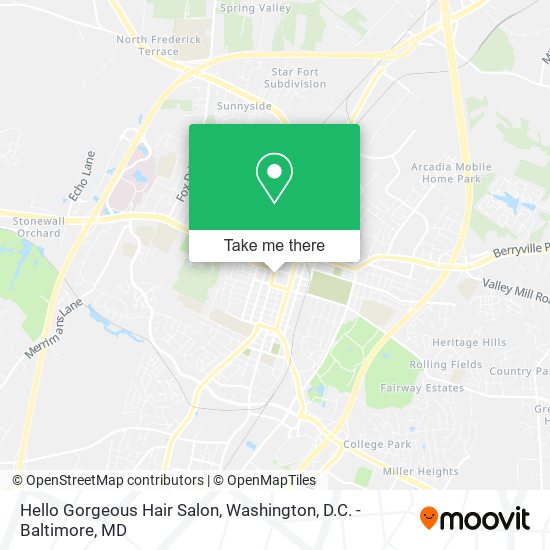 Mapa de Hello Gorgeous Hair Salon