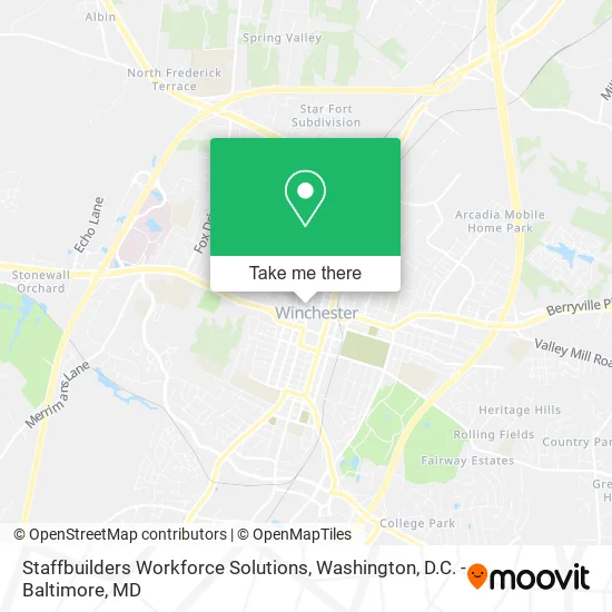 Staffbuilders Workforce Solutions map