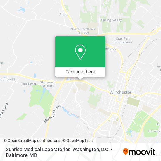 Sunrise Medical Laboratories map