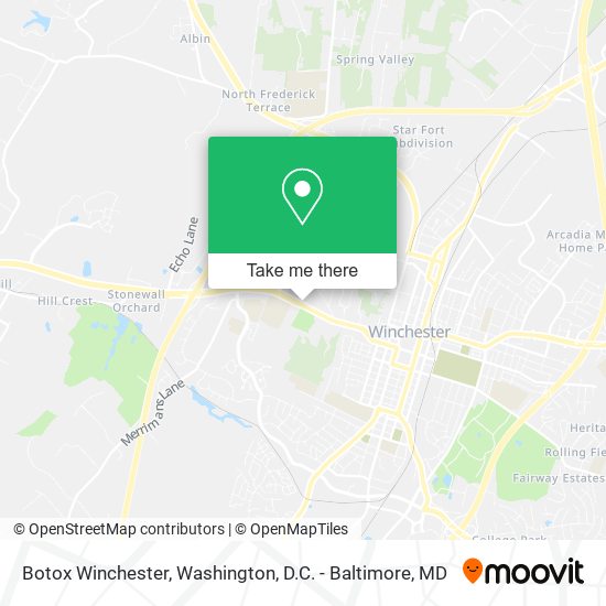 Mapa de Botox Winchester